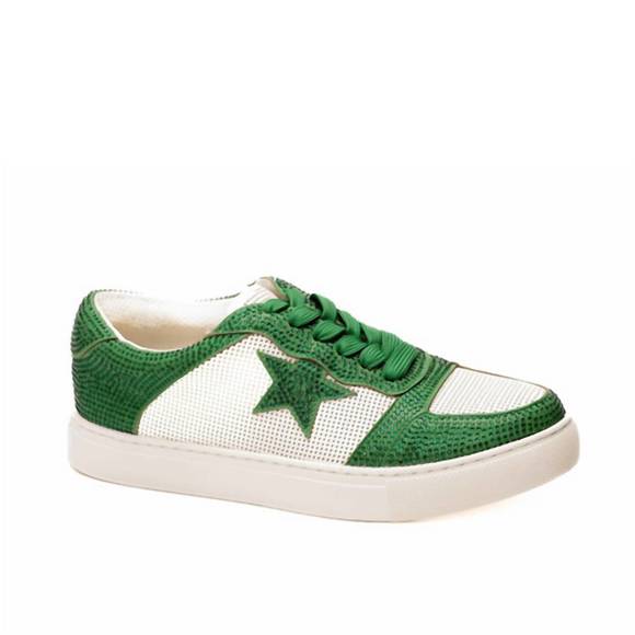 NEW CORKYS FOOTWEAR women's crystal shoes in green - Picture 1 of 2